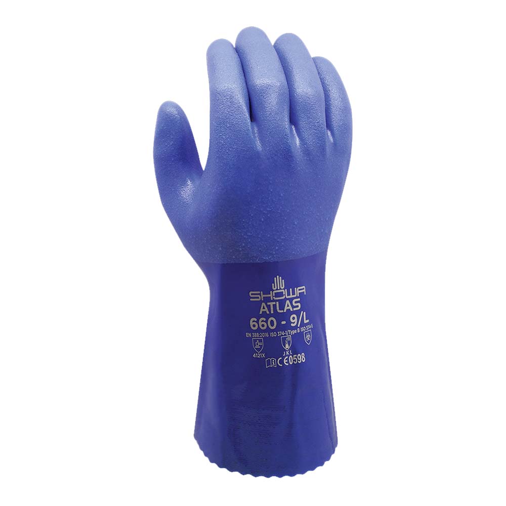Handschuhe Showa 660 PVC Blau