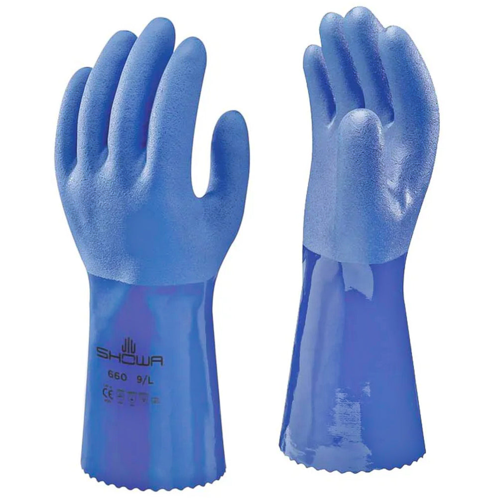 Handschuhe Showa 660 PVC Blau