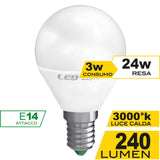 Ecoman LED mini sphere 3W 3000K E14