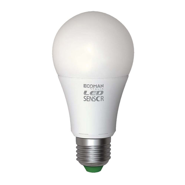 Lampadina LED Goccia 10W E27 con Sensore Luce Calda e Fredda