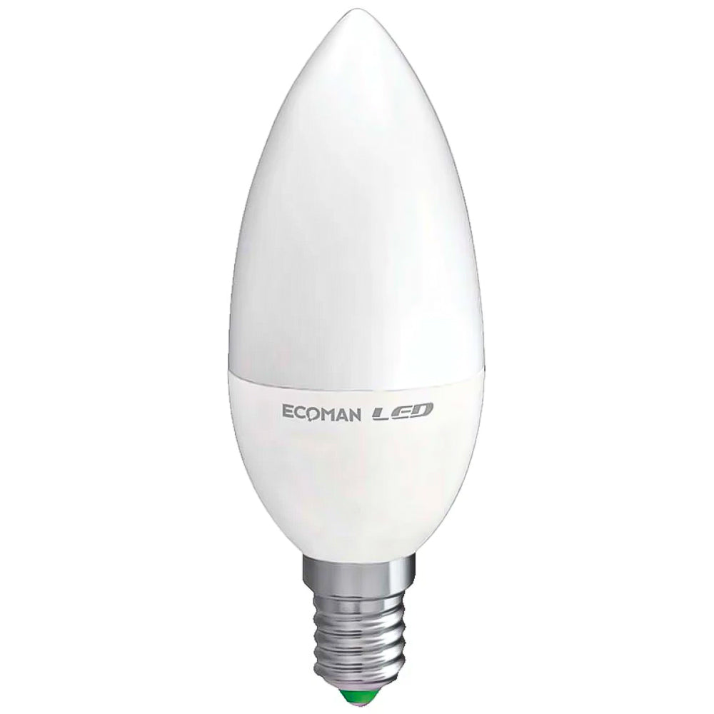 Ecoman Led Mini Candela 6W 3000K 4Pz