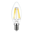 Ecoman 0028 Led Filamento Candela 4W E14 Luce Calda