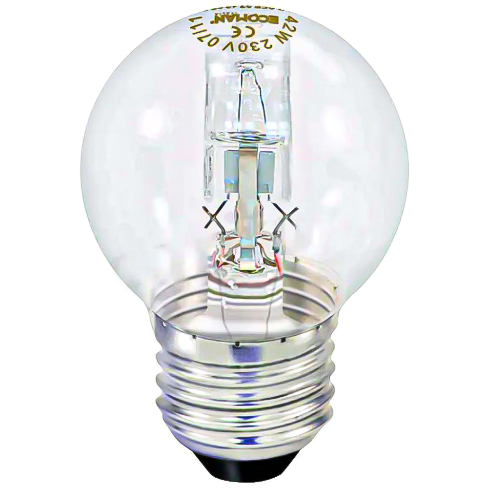 Ecoman Halogen Kugel E27 42W 2700K Glühbirne