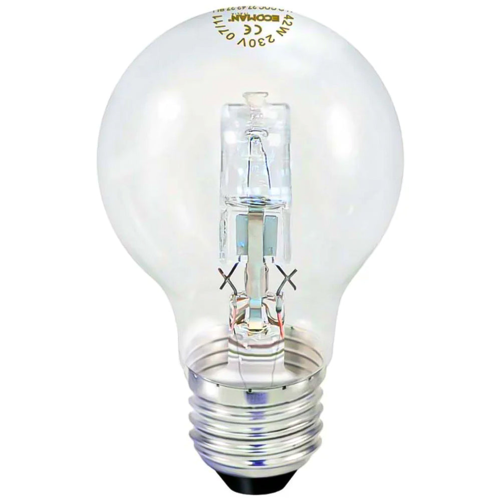 Ecoman Halogen Tropfen 28W 2700K Glühbirne