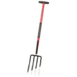 Forca da Scavo Robusta a 4 Denti con Manico da 90cm