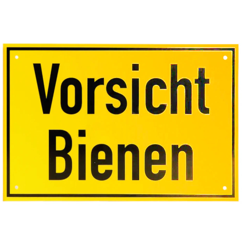 Warnschild vorsicht bienen