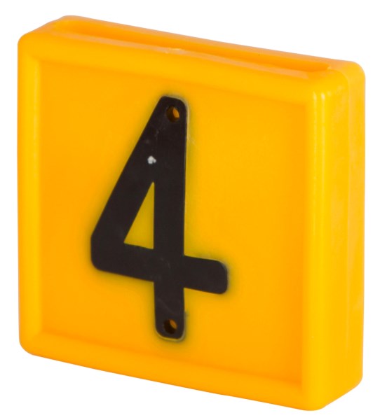 Standard identification numbers 1 digit dimensions 44 mm x 46 mm