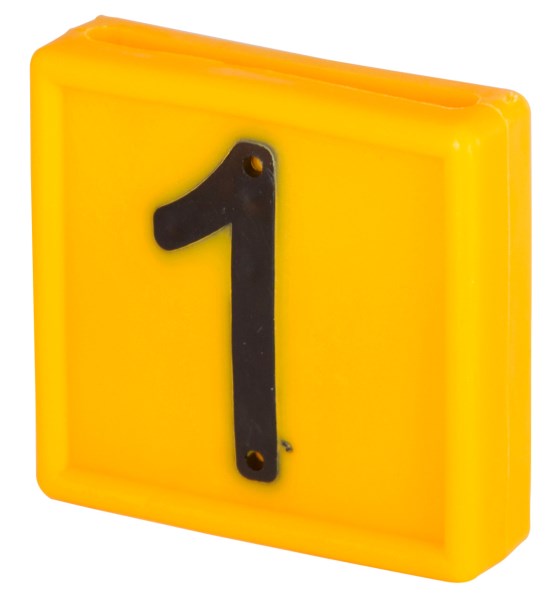 Standard identification numbers 1 digit dimensions 44 mm x 46 mm