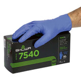 Showa 7540, 100 Disposable Nitrile Gloves Without Powder