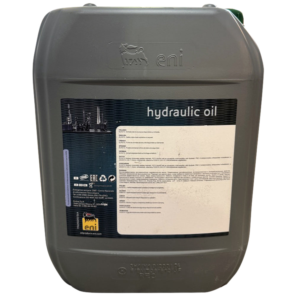Eni OSO 32 Olio Idraulico Antiusura ad Alte Prestazioni per Sistemi Idraulici