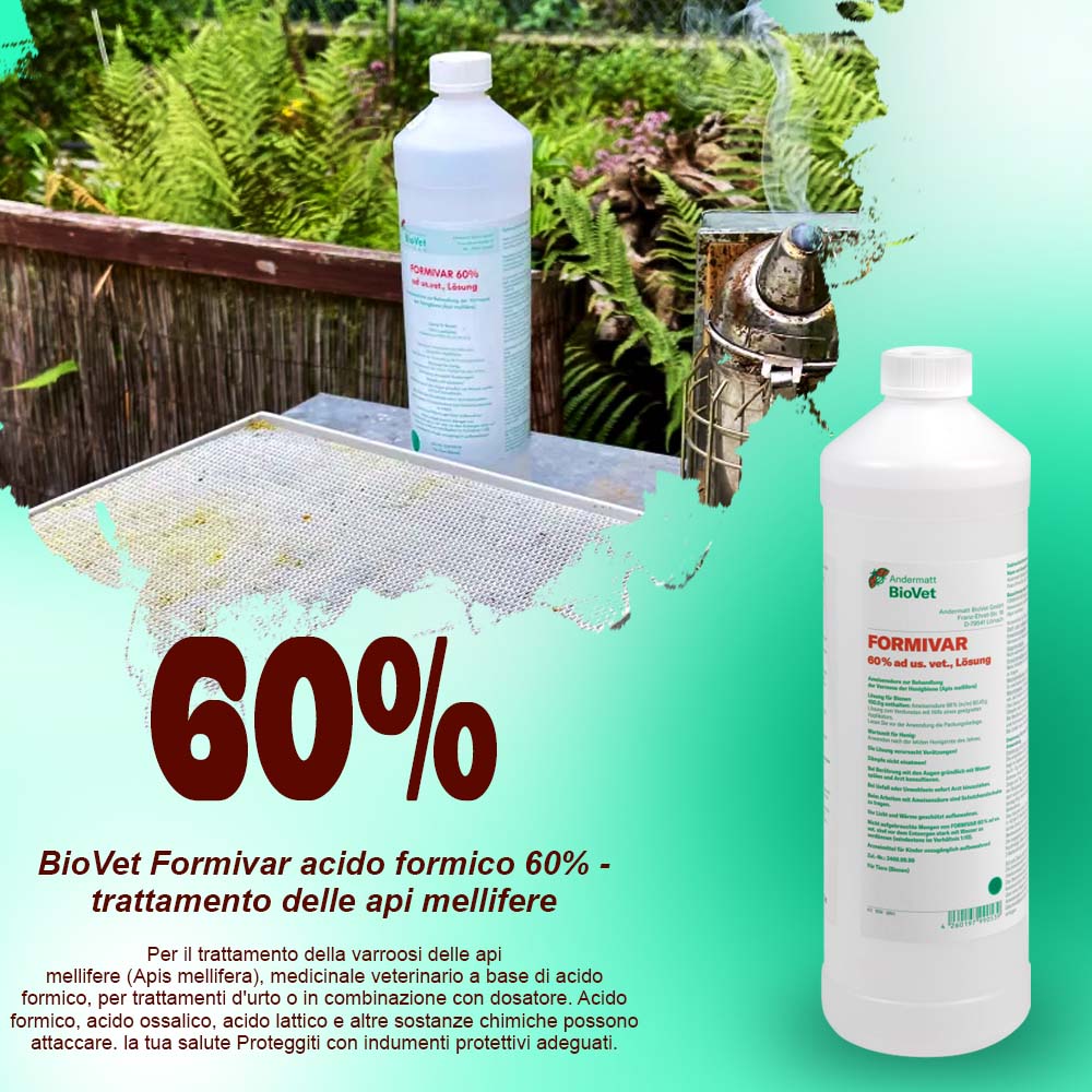 BioVet Formivar formic acid 60% - treatment of honey bees