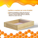 Honeycomb cover for hive feeder 10 dadant