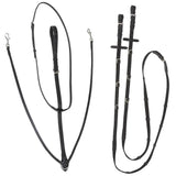 Thiedemann Reins with Leather Martingale and Snap Hooks