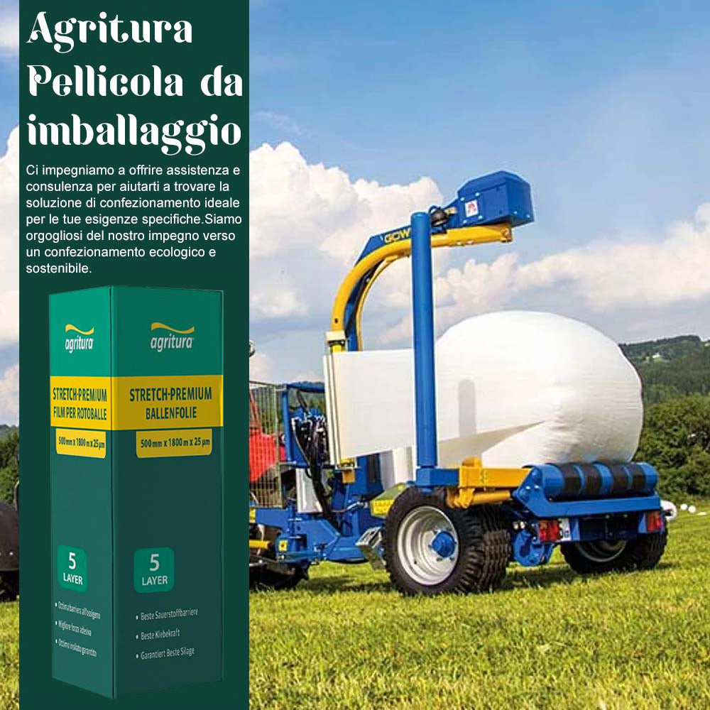 Agritura Pellicola avvolgente verde 25my