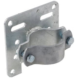 Collare D=76 con foro per perno e piastra di supporto