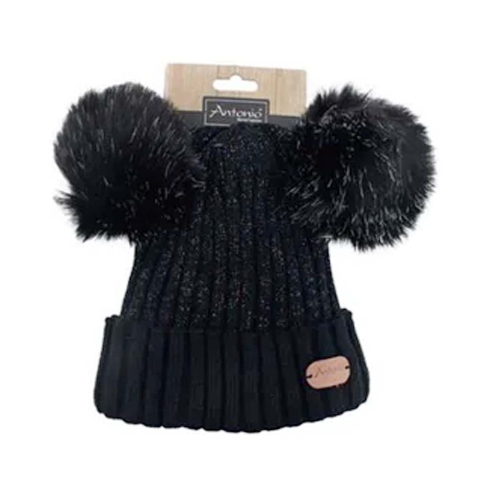 Cappelli Cappello Donna + 2 Pom Pom