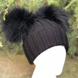 Cappelli Cappello Donna + 2 Pom Pom