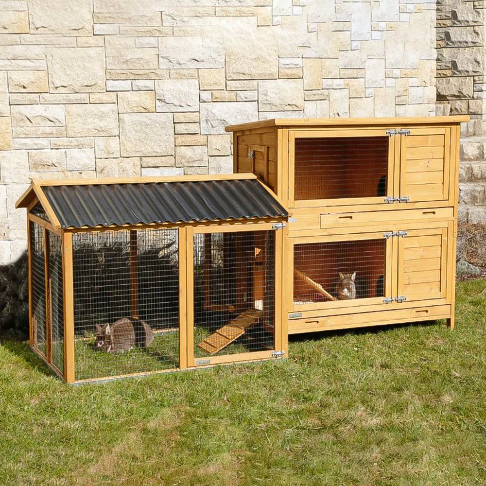 Appartement Pro Outdoor Mobile Rabbit Enclosure