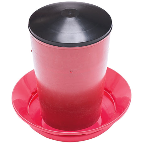 Mangiatoia a Tramoggia DINDO con Coperchio e Asta Centrale in Metallo