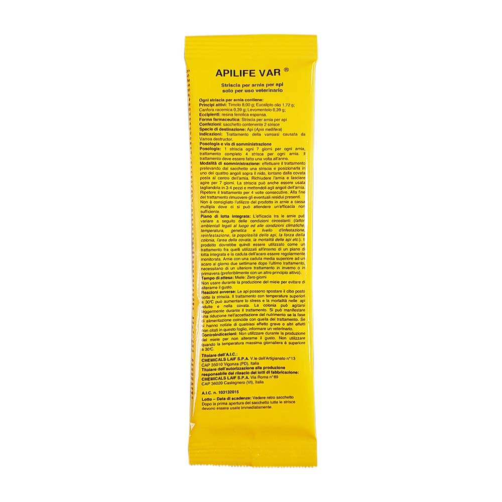 Apilife VAR 2 panels Waterproofing Strips for Honey Bee Hives