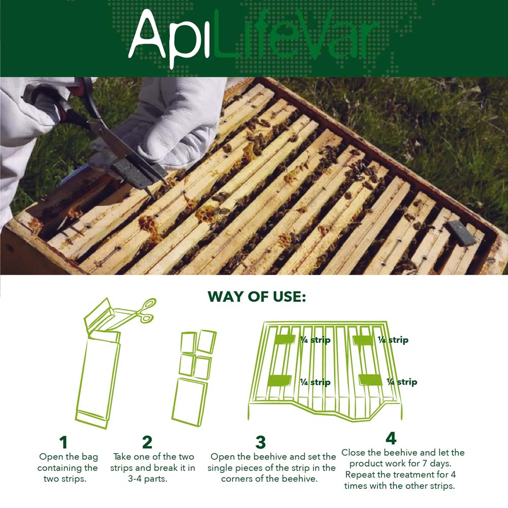 Apilife VAR 2 panels Waterproofing Strips for Honey Bee Hives