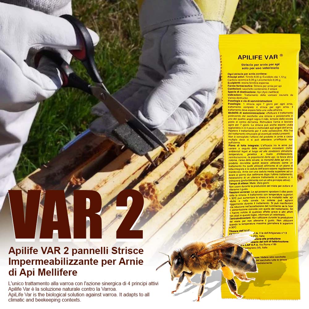 Apilife VAR 2 panels Waterproofing Strips for Honey Bee Hives