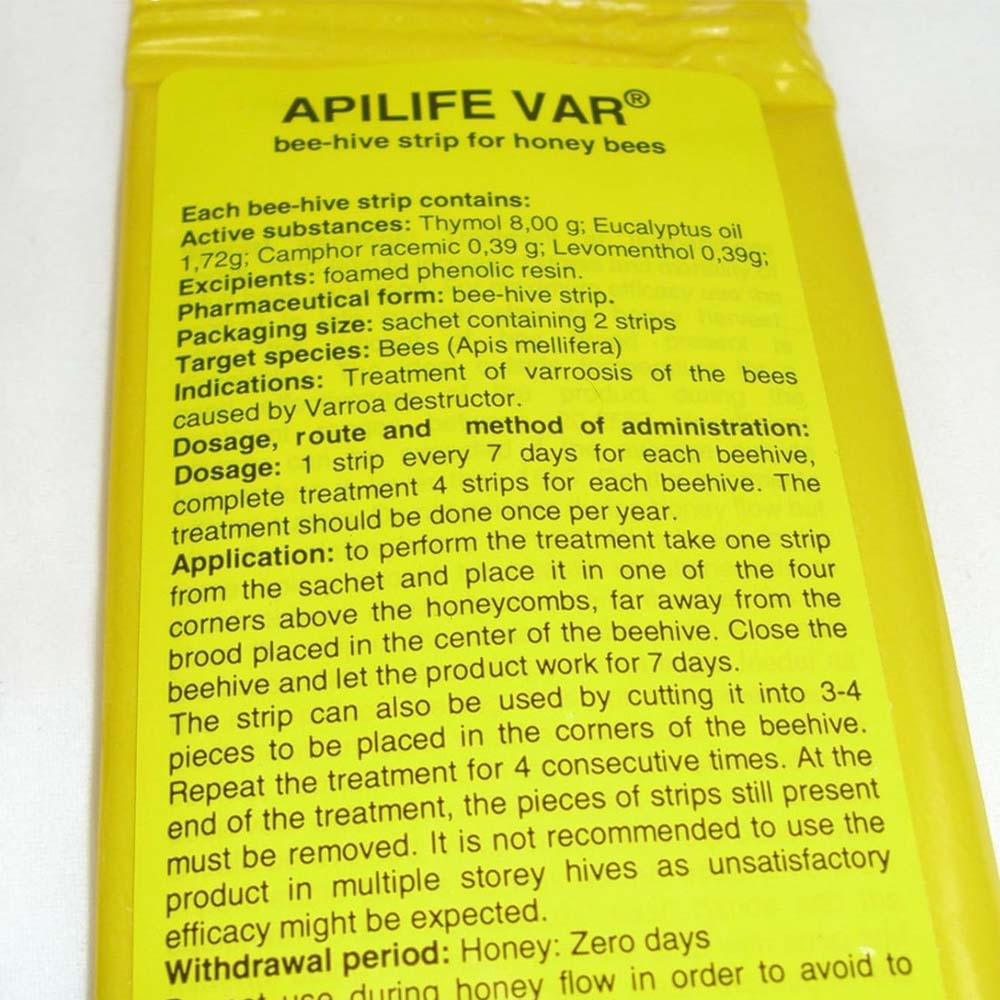 Apilife VAR 2 panels Waterproofing Strips for Honey Bee Hives