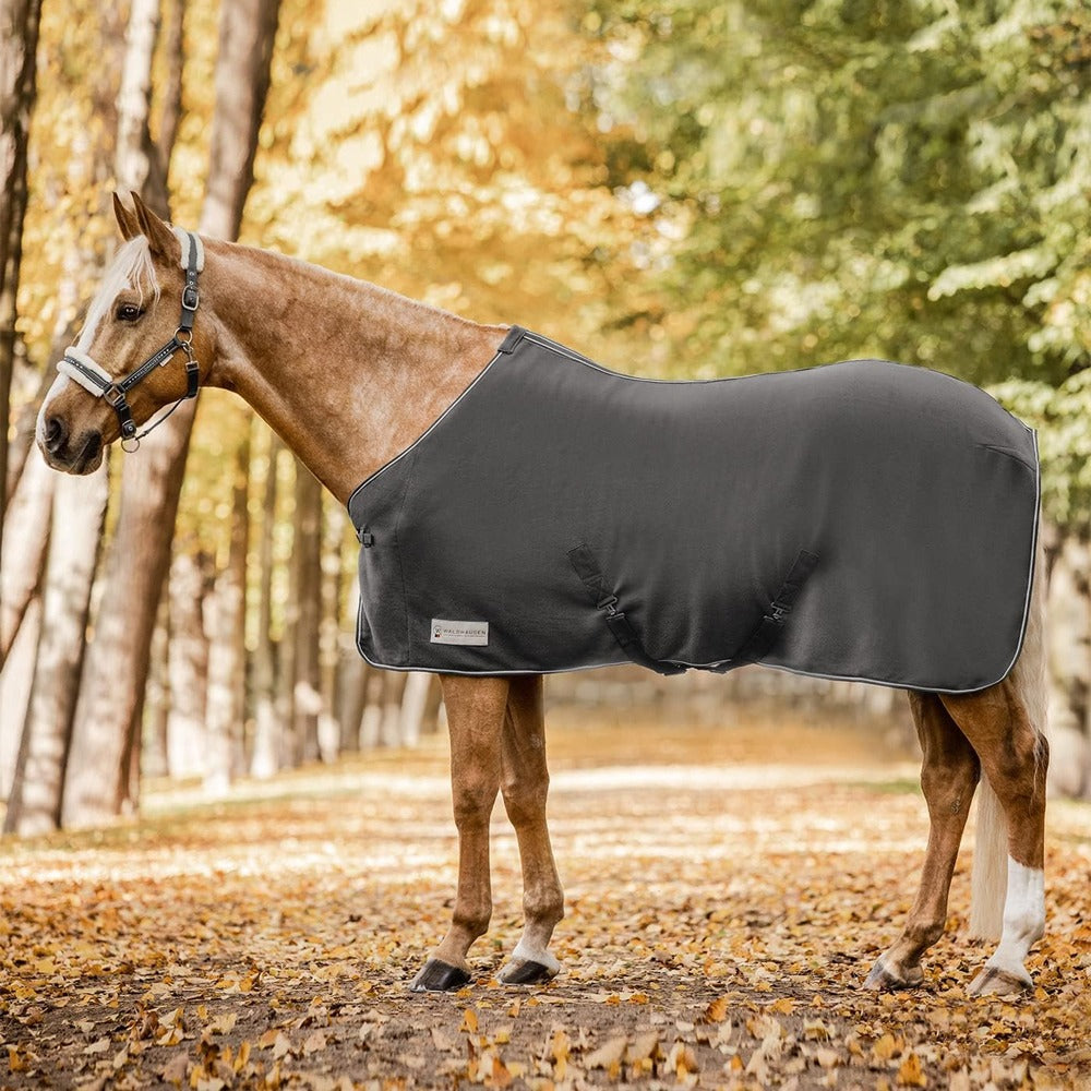 Coperta in Pile EcoNomic con Cinghie Incrociate per Cavalli