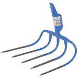 Forcone in acciaio per letame con attacco a molla senza manico