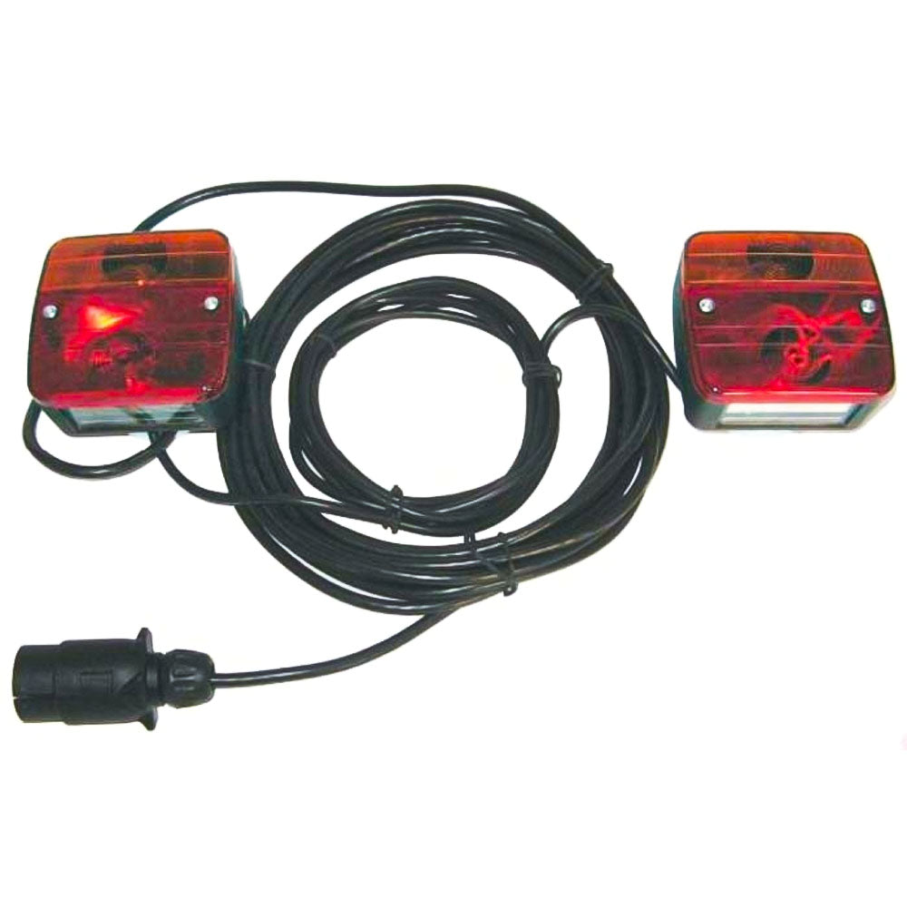 Set Luci Posteriori per Rimorchio 7,5m – Completo con Spina a 7 Poli