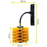 Spazzola oscillante Mini, Midi, Maxi per cavalli, bovini, capre e alpaca