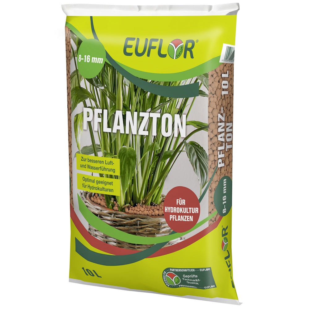 Euflor Argilla Espansa 8-16 mm Granuli per Idroponica e Drenaggio 10L