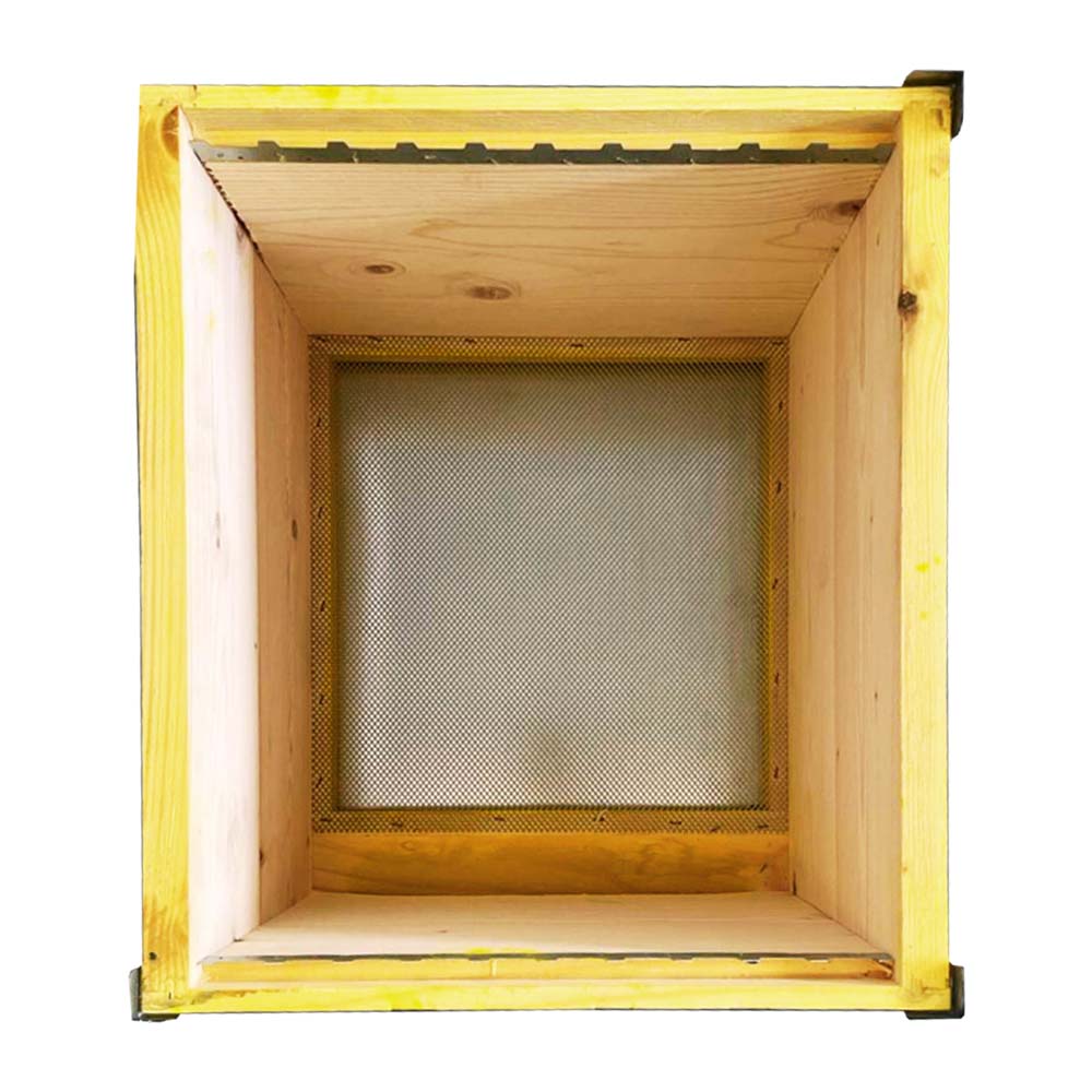 Cube hive with 10 nest frames, honeycomb cover and roof