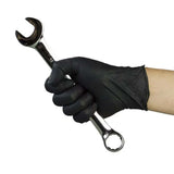 30 cm Long Black Nitrile Disposable Gloves: Comfortable Protection Pack of 50 pieces