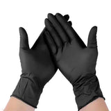 30 cm Long Black Nitrile Disposable Gloves: Comfortable Protection Pack of 50 pieces