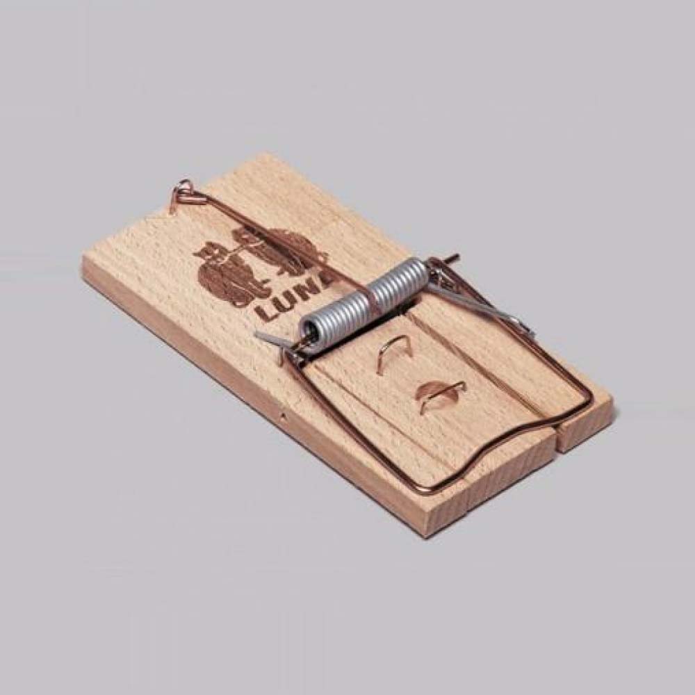 Moon wooden mouse trap