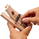 Moon wooden mouse trap