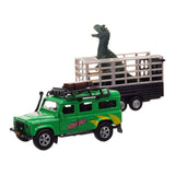 KIDS GLOBE TRAFFIC LAND ROVER DEFENDER MIT DINO IM ANHÄNGER – 520178