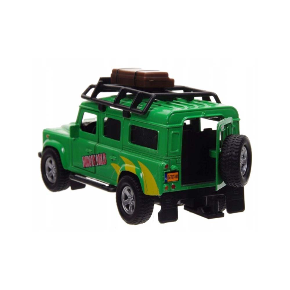 KIDS GLOBE TRAFFIC LAND ROVER DEFENDER MIT DINO IM ANHÄNGER – 520178