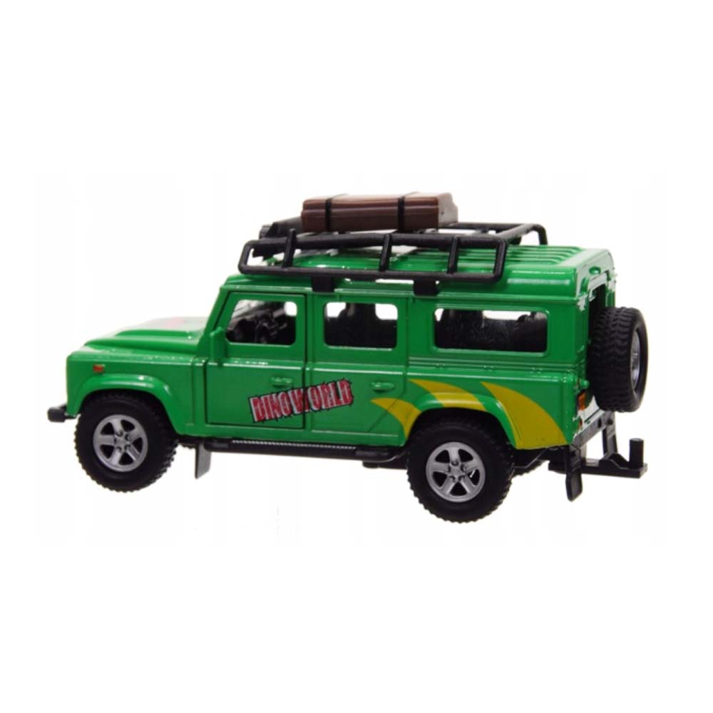 KIDS GLOBE TRAFFIC LAND ROVER DEFENDER MIT DINO IM ANHÄNGER – 520178