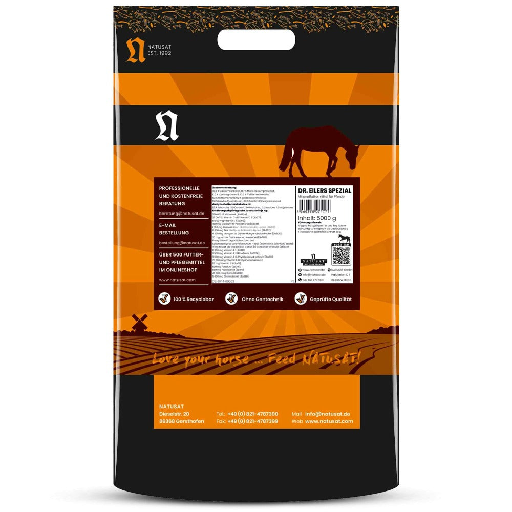Natusat Dr. Eilers Spezial Pellets Mineralfutter für Pferde