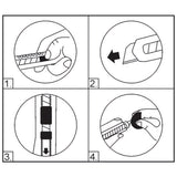 Taglierino a scatto 2 pezzi 9 e 18mm