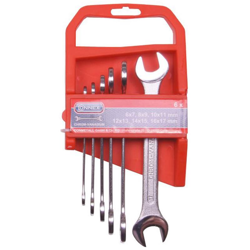 Set Chiavi a Forchetta 6 Pezzi (6-17mm)