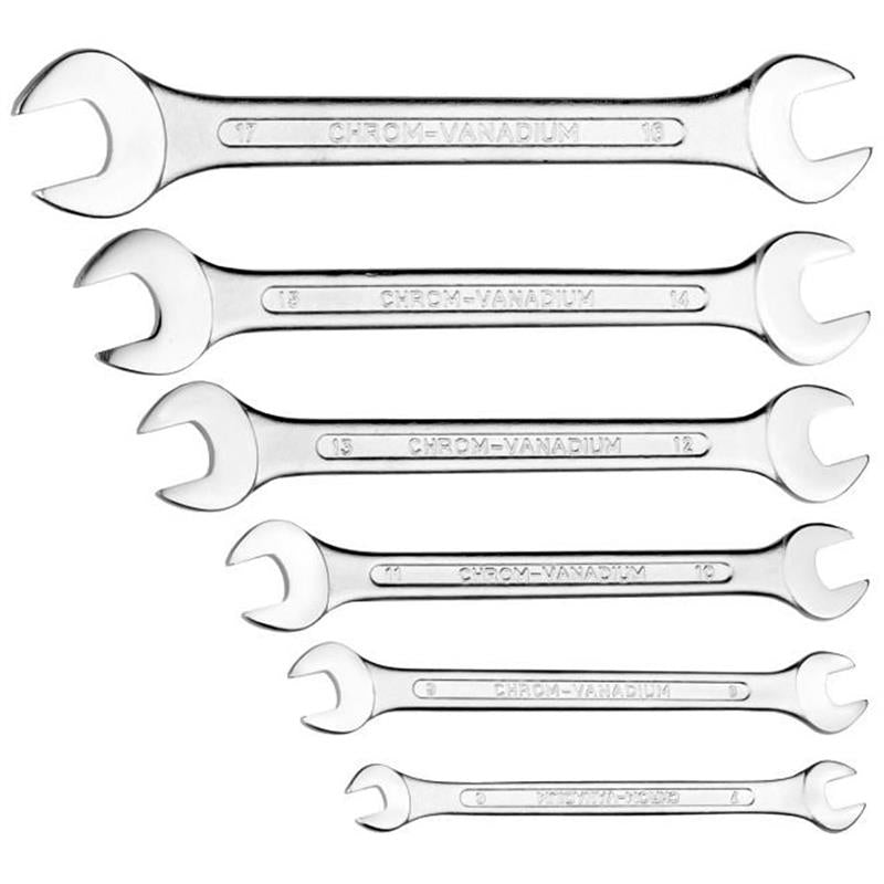 Set Chiavi a Forchetta 6 Pezzi (6-17mm)