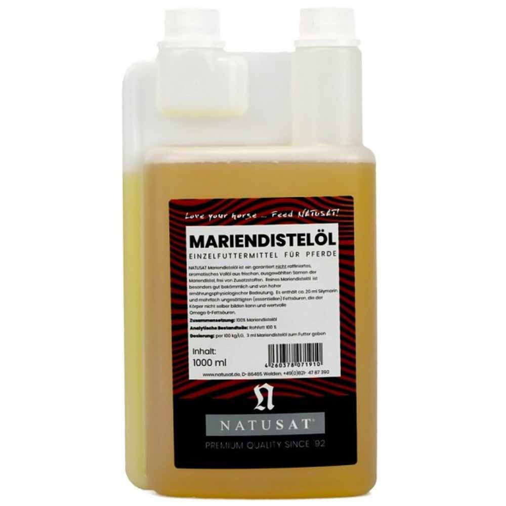 Natusat Olio di Cardo Mariano Premium per Cavalli - 1l