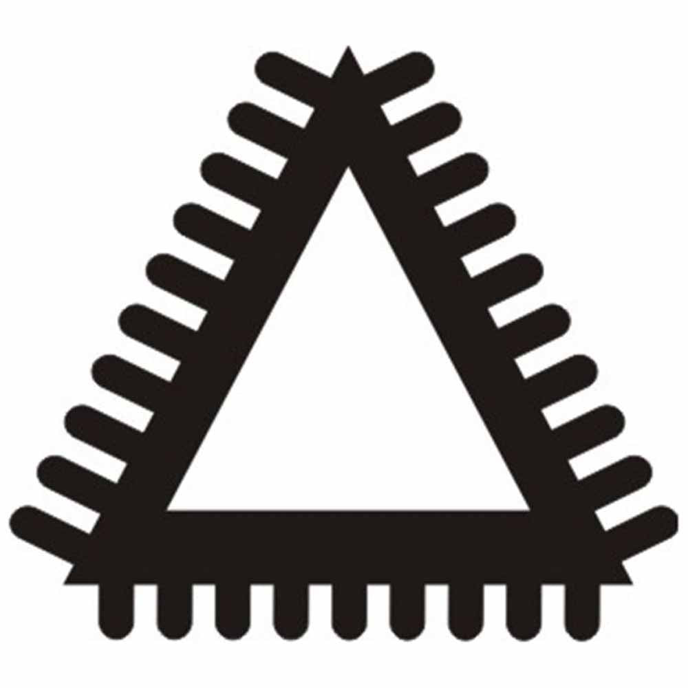 Lima triangolare bastarda, taglio 2, lunghezza 125 mm