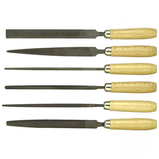 Set Lime Assortite con Manico in Legno - 6 Pezzi