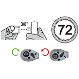 Set di Bussole con Cricchetto 3/8" - 11 Pezzi