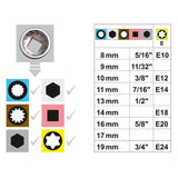 Set di Bussole con Cricchetto 3/8" - 11 Pezzi