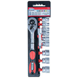 Set di Bussole con Cricchetto 3/8" - 11 Pezzi